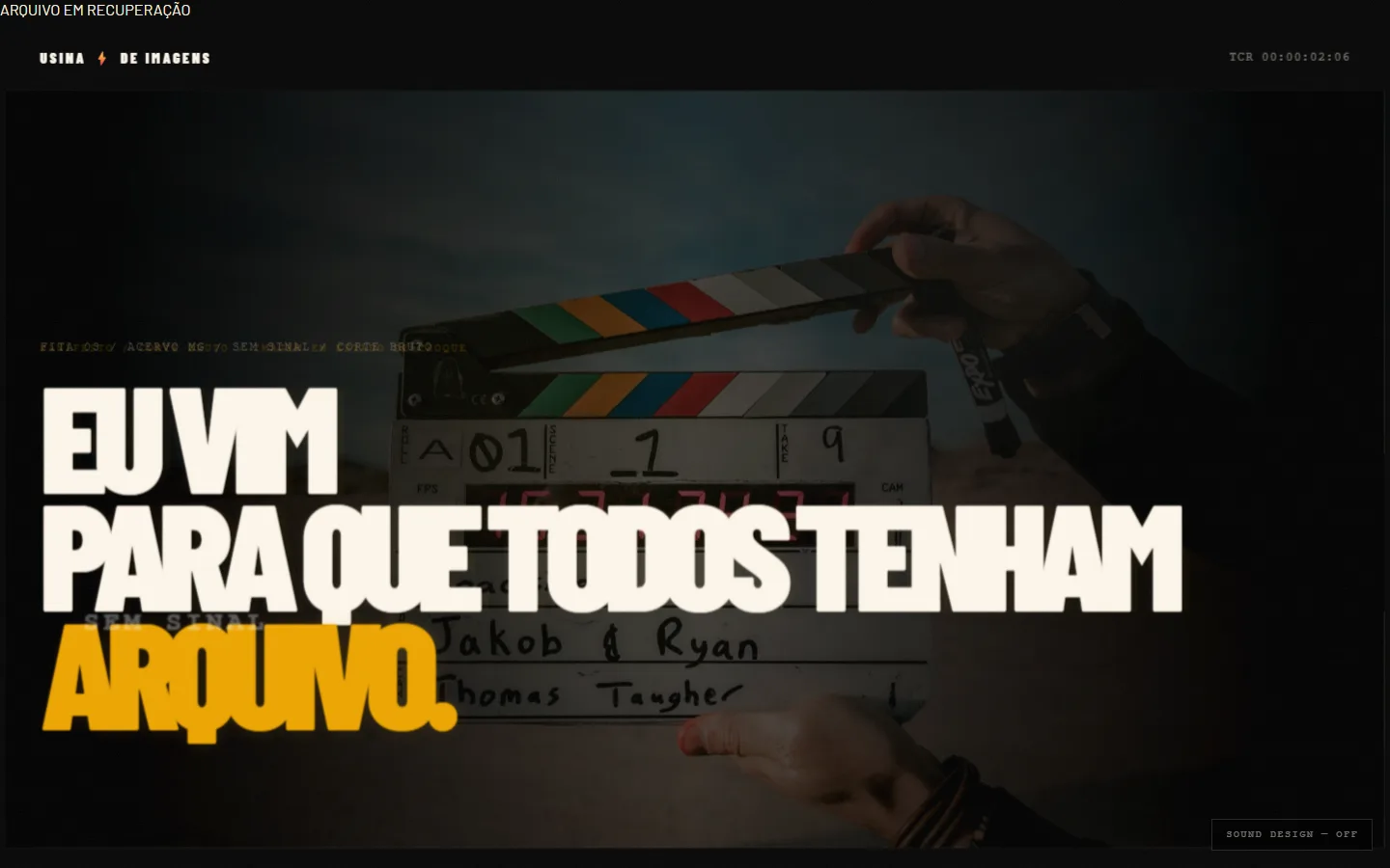 Usina de Imagens — digitalt arkiv for videoproduksjonsstudio